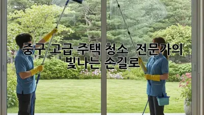 ✨ 중구 고급 주택 청소, ✨ 전문가의 빛나는 손길로!